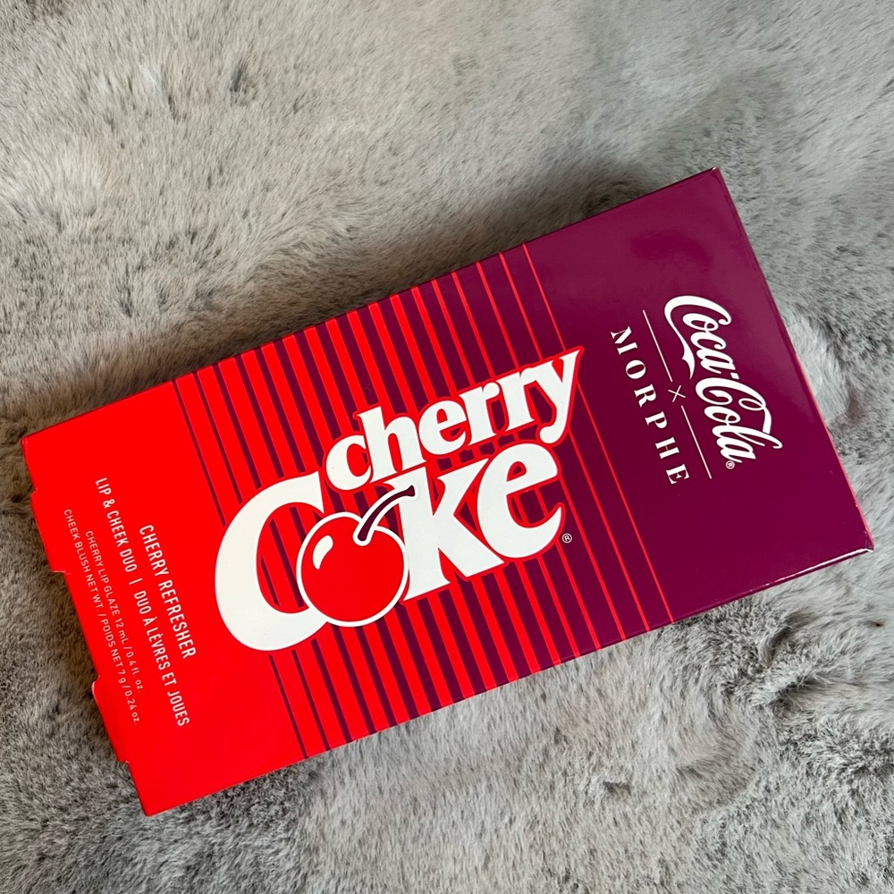 NIB Morphe X Coca-Cola Cherry Coke Cherry Refresher Lip & Cheek Duo - Picture 4 of 5
